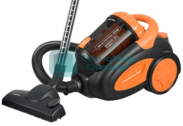 Пылесос Centek CT-2520 оранжевый/черный, 400/2200 Вт, уборка сухая, пылесборник циклонный фильтр 2 л
