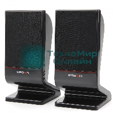 Акустическая система CROWN CMS-601 (USB, 6W; управление громкостью, разъем для наушников, кнопка включения, Длина кабеля между колонками 1м;Длина аудио-кабеля и питания 2м.)