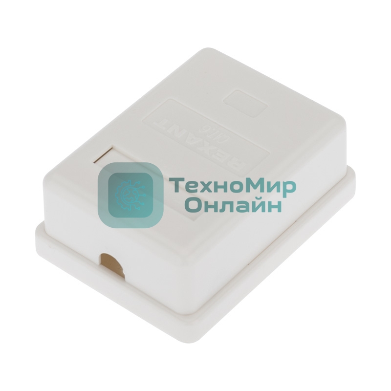 Розетка компьютерная внешняя Rexant 1-порт RJ-45 (8P8C), UTP неэкранированная, категория 6
