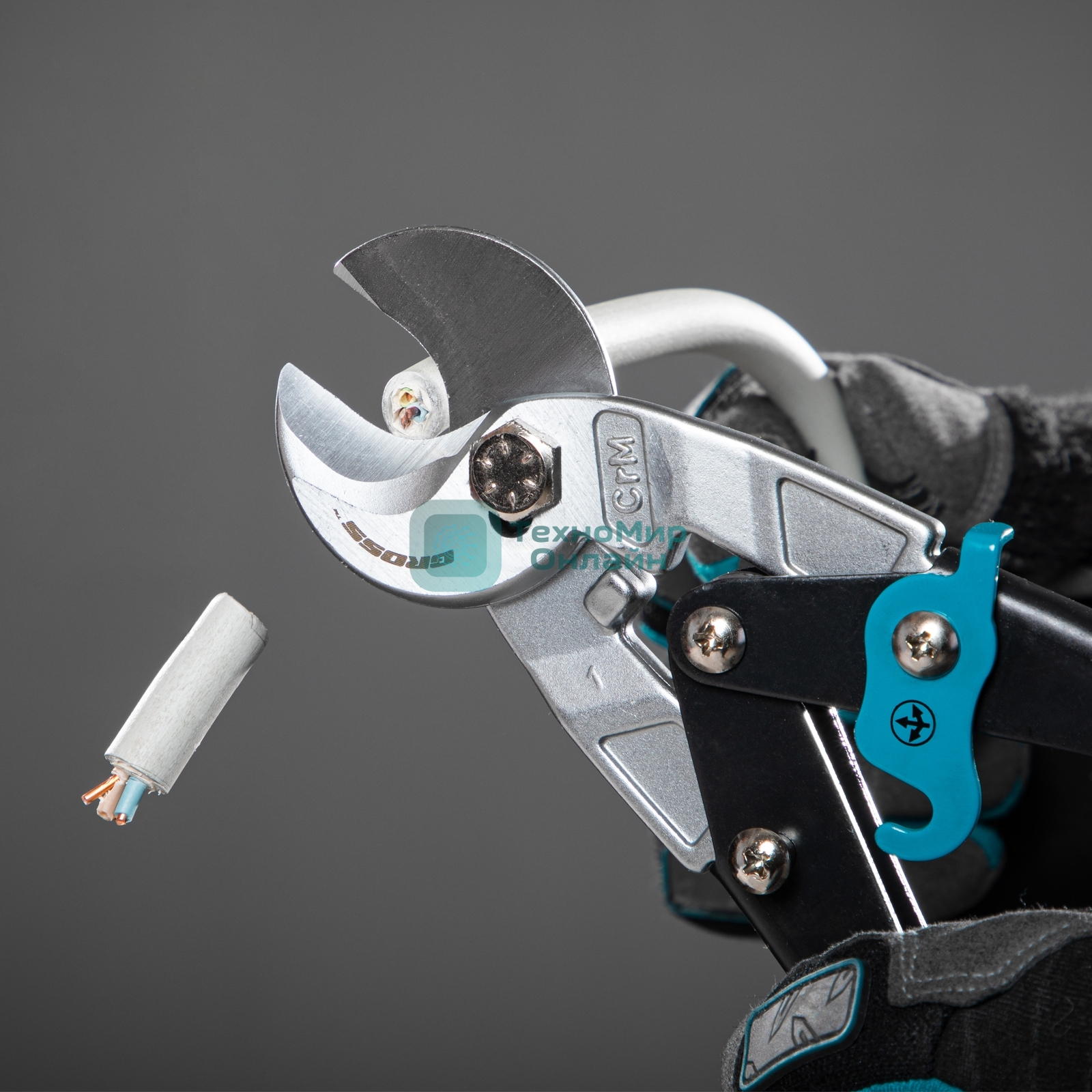 Кабелерез Gross 78450 piranha 240мм двухкомпонентные рукоятки диаметр кабеля до 14 мм