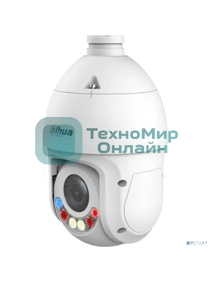 Уличная купольная PTZ IP-видеокамера Dahua DH-SD4E225Gb-HNR-A-PV1 TiOC с активным сдерживанием и ИИ 2Мп, 1/2.8” CMOS, моторизованный объектив 4.8~120мм (25x), видеоаналитика, ИК 100м, LED 50м, IP66