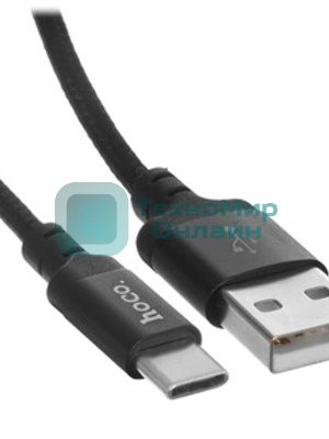 Кабель HOCO X14 USB 2.0, AM/Type-C M, черный, 1м