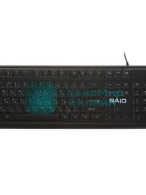 Клавиатура проводная Defender Raid GK-778DL, USB, черный