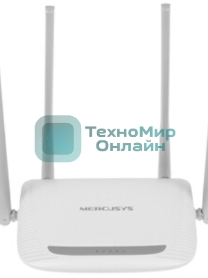 Беспроводный маршрутизатор Mercusys MW325R, 300 Мбит/с,4 порта 100 Мбит/с, 4 фиксированных антенны