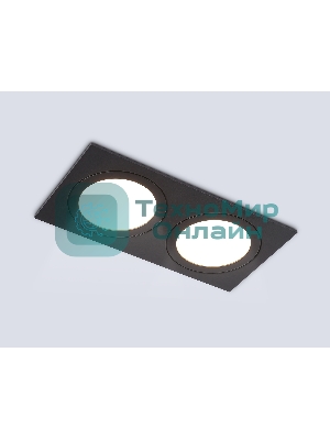 Светильник Ambrella light TN51827/2 BK черный GX53/2 max 15W 215*110*39