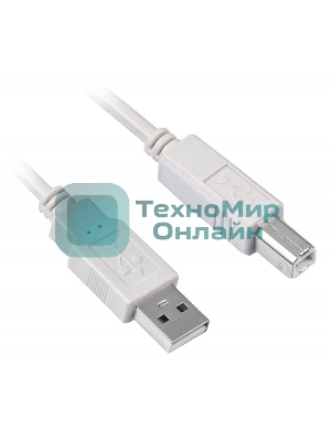 Кабель USB2.0 Buro USB A (m)/USB B (m) 5м феррит.кольца