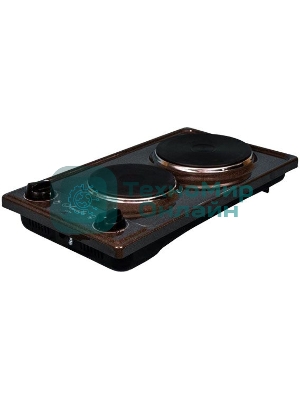 Плита настольная электрическая Лысьва ЭПБ 22 коричневый/рябчик эмаль (настольная)