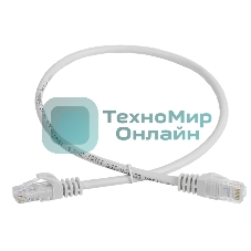 Шнур коммутационный Cat.5e UTP 1м серый GENERICA