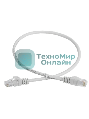 Шнур коммутационный Cat.5e UTP 1м серый GENERICA