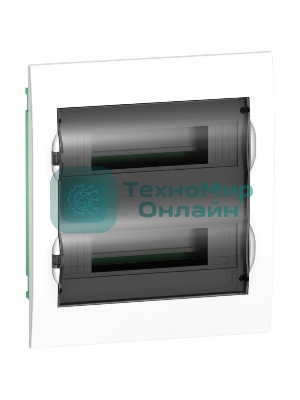 Бокс СП EASY9 встраив. с прозрачной дверью 2ряда 24мод. SchE