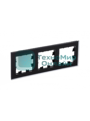 Рамка 3-м AtlasDesign Nature мат. стекло черный SchE ATN331003
