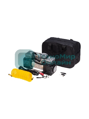 Компрессор поршневой автомобильный Rexant усиленный двухпоршневой с цифровым манометром и функцией автостоп (60л/мин, 10 АТМ)