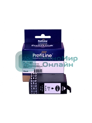 Картридж струйный ProfiLine PL-T1301 для принтеров Epson Stylus SX525WD/SX535WD/SX620/Office B42WD/BX525/BX535/BX625FWD/BX635FWD/BX925/BX935/WorkForce 525/630/3010/3520DWF/3530/3540/7015/7515/7525 с чернилами Black 25,4 мл