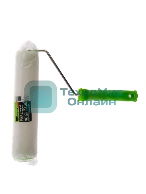 Валик Сибртех Искусственный мех с ручкой, 250 мм,ворс 15 мм, D 48 мм, D руч. 6 мм, полиэстер