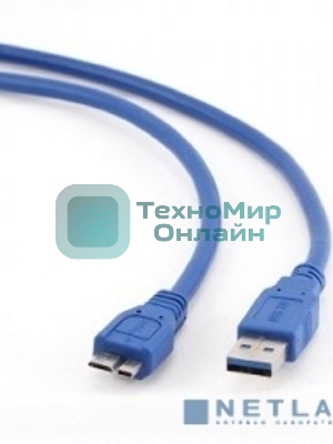 Кабель USB 3.0 для соед. 1.8м А-microB (5 pin) PRO позол.конт., пакет