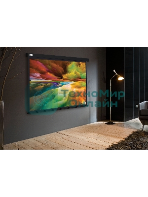 Экран Cactus 206x274см Wallscreen CS-PSW-206X274-BK 4:3 настенно-потолочный рулонный черный