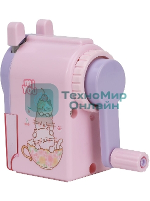 Точилка для карандашей механическая Deli E0641 miYou, 1 отверстие, пластик, ассорти