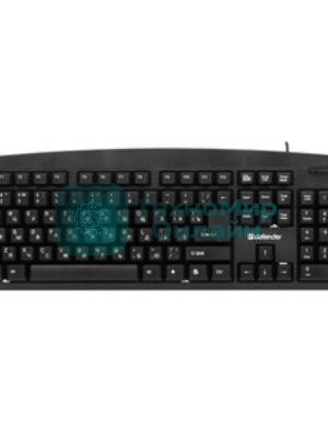 Клавиатура проводная Defender Office HB-910 RU, USB, черный