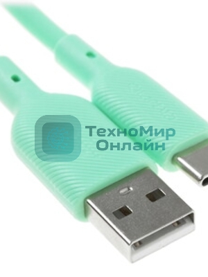 Кабель Qumo Type-С кабель, 1м, USB 2.0, 5В, 2А, 10Вт, тканевая оплетка, стальной коннектор, серый космос