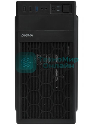Компьютерный корпус Digma DCC-MN302 черный без БП mATX 1x80мм 2x120мм 1xUSB2.0 1xUSB3.0 audio
