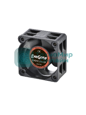 Вентилятор для корпуса ExeGate EX04020S3P черный, 40 мм, 6500 об/мин, 28 дБ, 3 pin