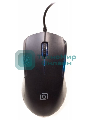 Мышь проводная Oklick 245M черный, 1000 dpi, USB, кнопки - 3
