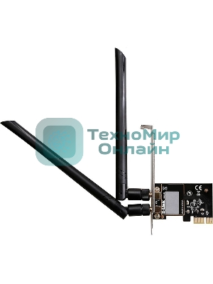 Сетевой адаптер WiFi D-Link DWA-582/RU/10/B1A DWA-582 PCI Express (ант.внеш.съем) 2ант. (упаковка 10 шт)