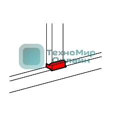 Отвод плоский для односекционных кабель-каналов DLP 50х105 - ширина профиля 105 Legrand