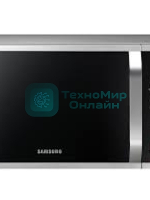 Микроволновая печь Samsung MG-23K3575AS черный /серебристый, 23 л, 800 Вт, переключатели - кнопки/поворотный механизм