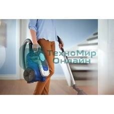 Пылесос Philips XB2022/01 темно-синий, 360/1800 Вт, уборка сухая, пылесборник контейнер 1.3 л