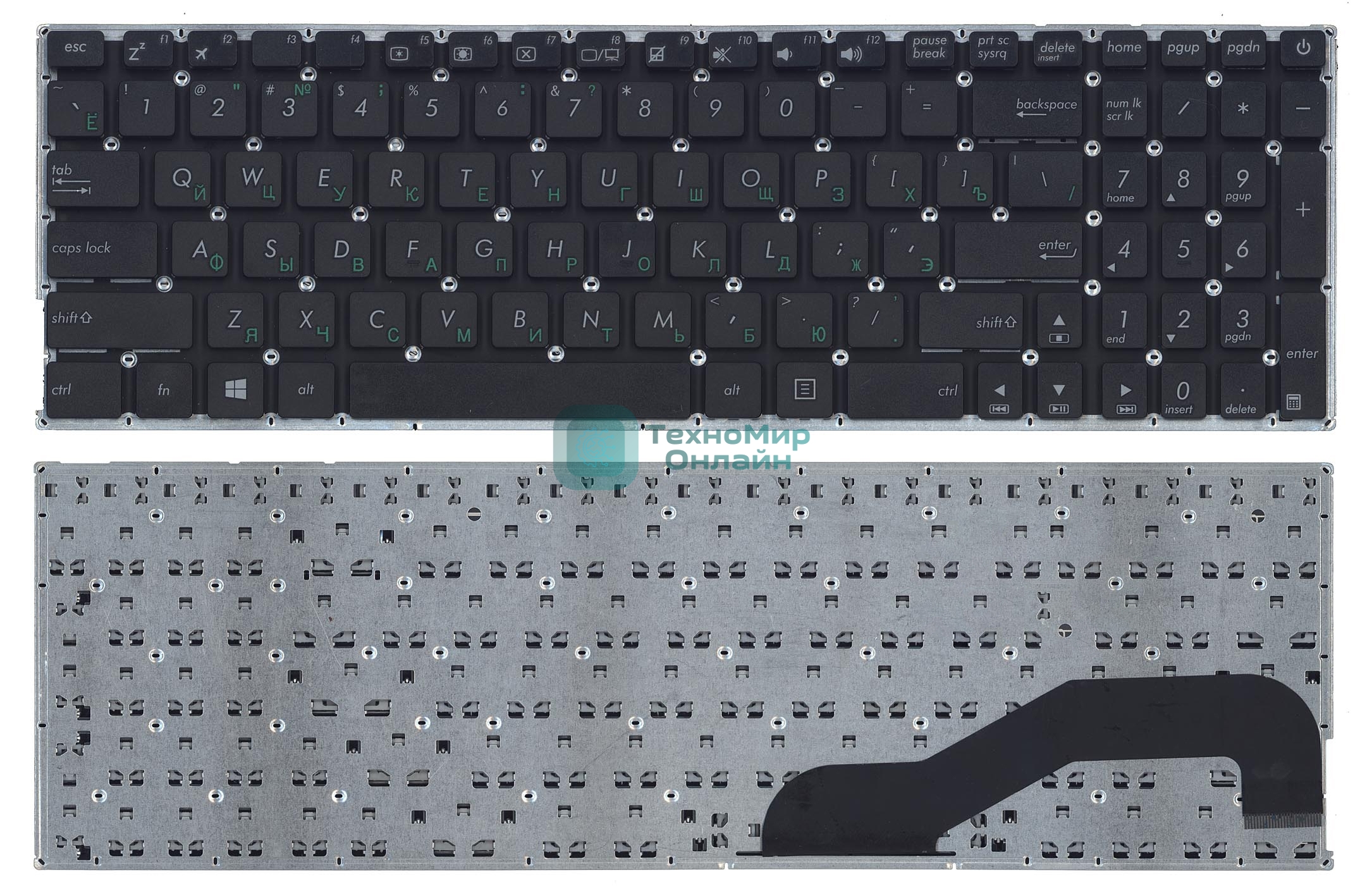 Клавиатура для ноутбука Asus X540 X540L X540LA X540CA X540SA черная