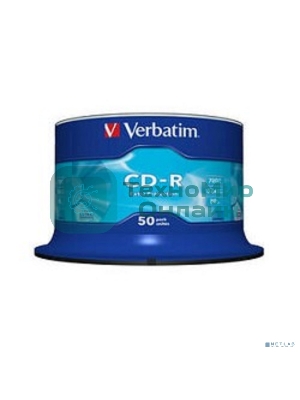 Диск CD-R Verbatim 700Mb 52x Cake Box (50шт) (43351)