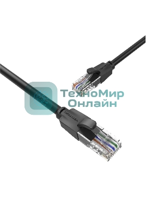 Патч-корд Vention прямой UTP cat.6, RJ45 - 8м. черный