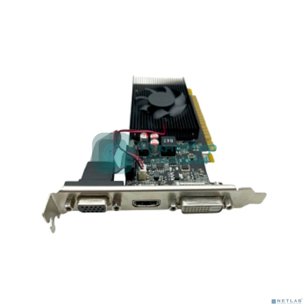 Видеокарта CBR G210 1Gb DDR3, 64bit, 589Mhz, 1*HDMI + 1*DVI + 1*VGA, 31W, Ret VGA-STX210-1G-RTL