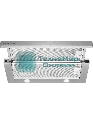 Встраиваемая вытяжка Kuppersberg SLIMTURBO 60 X, ширина 60 см, отвод/рециркуляция, 1500 м3/час, механическое управление, 3 скорости, освещение 2х2 Вт, металлические жироулавливающие фильтры, угольный фильтр KF-ES (опция), 63.4 дБ, обратный клапан, шхвхг:55.2x25.5x28см, нержавеющая сталь