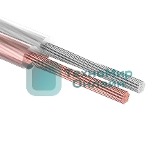 Кабель акустический Rexant 2х1,00 мм², прозрачный SILICON, мини-бухта 5 м