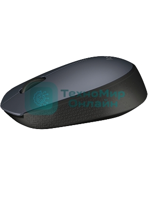 Мышь беспроводная Logitech M170 черный/темно-серый, 1000 dpi, радиоканал, USB, кнопки - 3