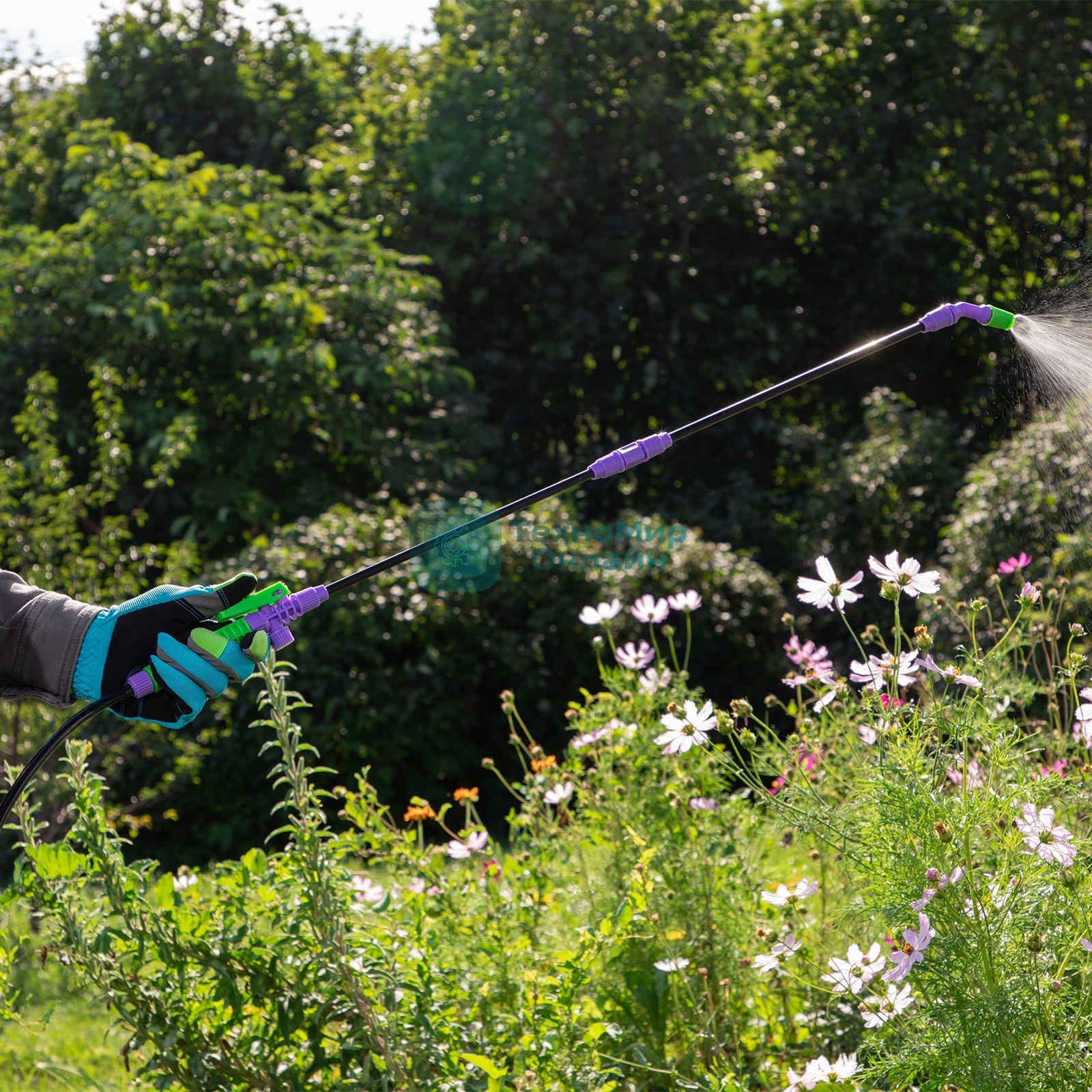 Опрыскиватель Palisad ручной с горловиной 3 л, насосом, шлангом, разбрызгиватель