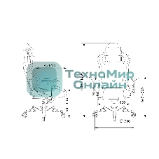 Кресло игровое Knight Craft Dragon синий эко.кожа крестов. металл