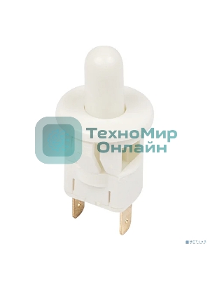 Выключатель-кнопка Rexant 250V 2.5А (2с) ON-(OFF) Б/Фикс белый (мебельная)