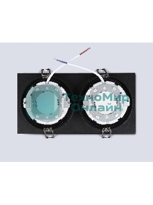 Светильник Ambrella light TN51827/2 BK черный GX53/2 max 15W 215*110*39