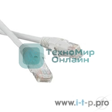 Патч-корд Hyperline U/­UTP, Cat.5е, LSZH, 1 м, белый 