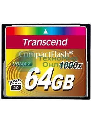 Флеш карта CF 64Gb Transcend TS64GCF1000 (1000X) 