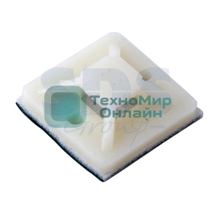 Площадка самоклеящаяся Rexant 25х25 мм, белая, упаковка 10 шт.