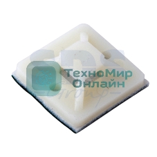 Площадка самоклеящаяся Rexant 25х25 мм, белая, упаковка 10 шт.