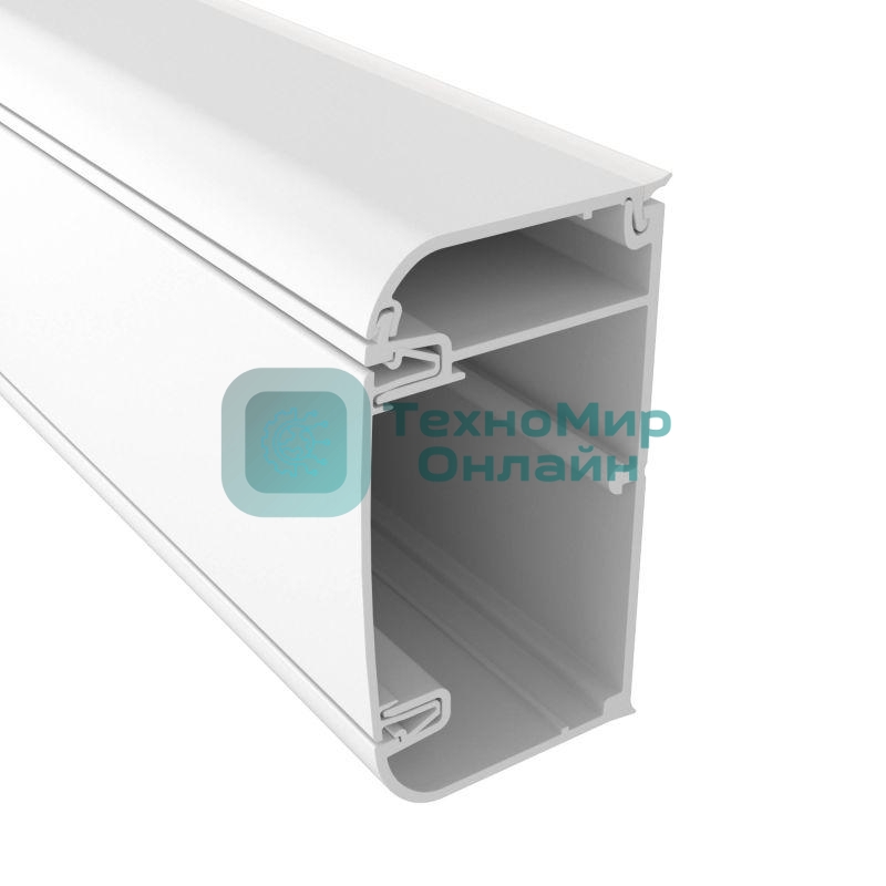 Кабель-канал 90 х 50 мм, с перегородкой, боковой и фронтальной крышками (2 метра) Dkc 09500