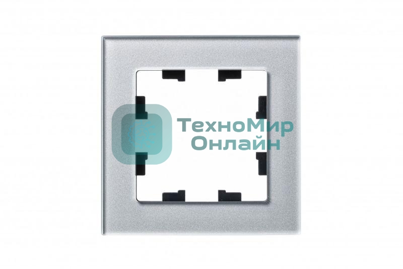 Рамка 1-м AtlasDesign Nature стекло, алюм. SchE ATN320301