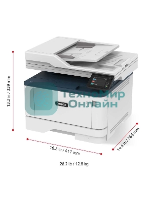 МФУ лазерное Xerox B305 (B305V_DNI), A4, ч/б, печ. до 38 стр/мин., скан. до 46 стр/мин. (ч/б) 20 стр/мин. (цвет), 600x600dpi, USB, RJ-45, Wi-Fi
