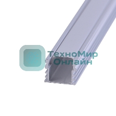 Комплект накладного алюминиевого профиля с рассеивателем Rexant 16х12 мм, 1 м