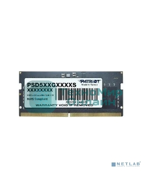Оперативная память Patriot, DDR5, 32GB (1x32 GB), 4800 MHz, CL40 SO-DIMM